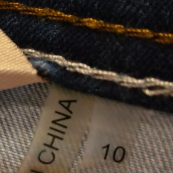 Soft Surroundings Acid Wash Stretch Comfy Straight Leg Jeans Size 10 - Picture 8 of 8